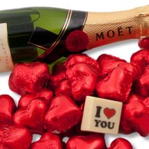 champagne and chocolates