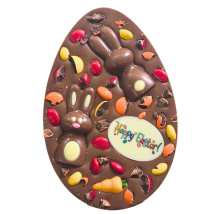 easter flat chocolate egg