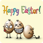 Custom printed Happy Easter chocolate in pure couverture white and milk chocolate