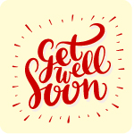 Custom printed Get Well Soon chocolate in pure couverture white and milk chocolate