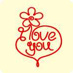 Custom printed I love you chocolate in pure couverture white and milk chocolate