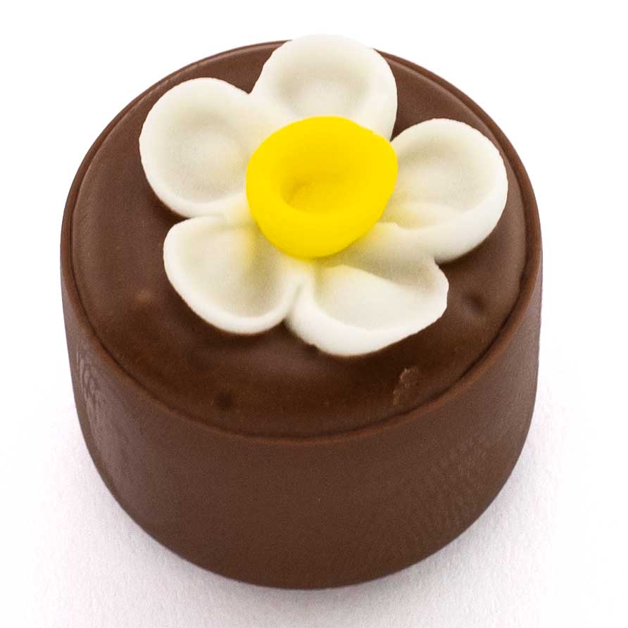 Rich peppermint fondant enrobed in pure couverture dark chocolate