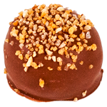 Milk chocolate crunchy filling enrobed in pure milk chocolate sprinkled with croquants