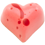 White chocolate lime ganache combined with pieces of crushed macadamia nuts